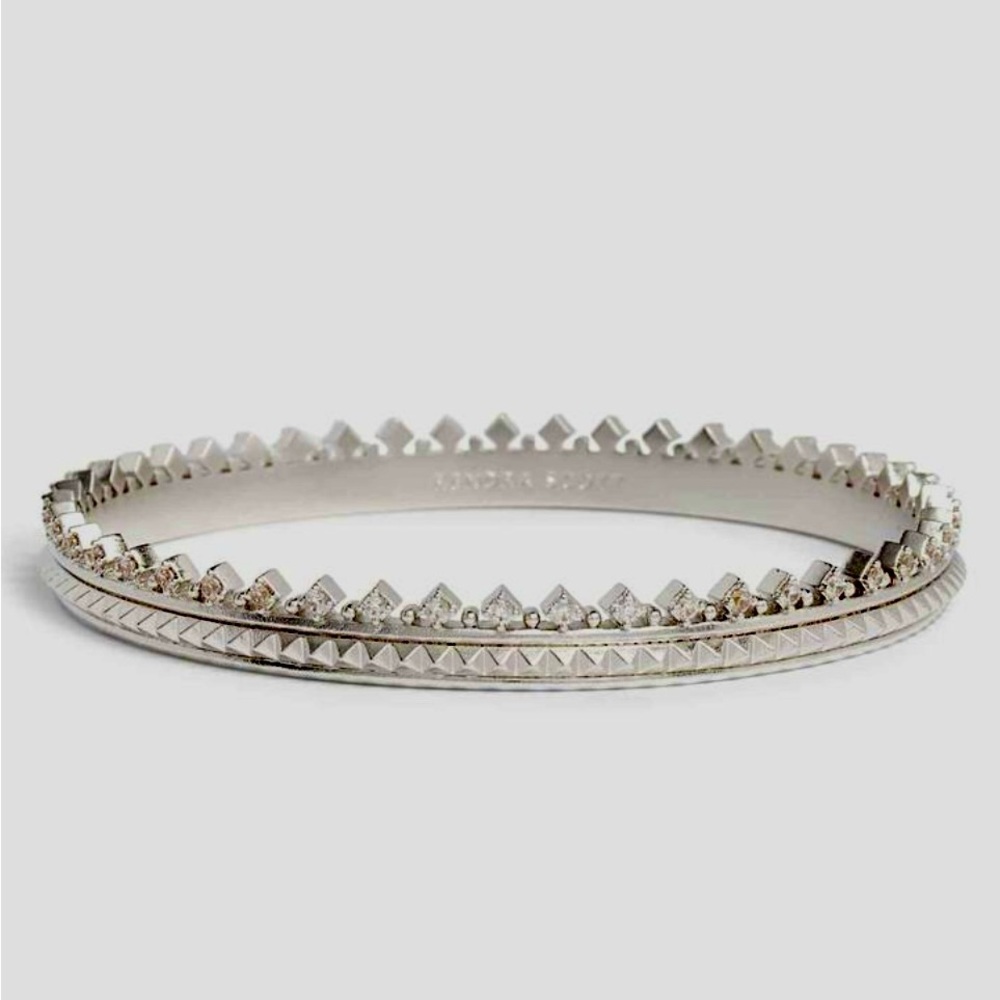 Kendra Scott Silver Mary Caroline Bangle Bracelet